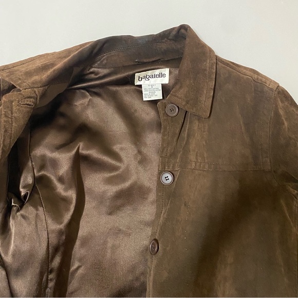 VINTAGE BAGATELLE Suede Brown Leather jacket - Picture 6 of 7